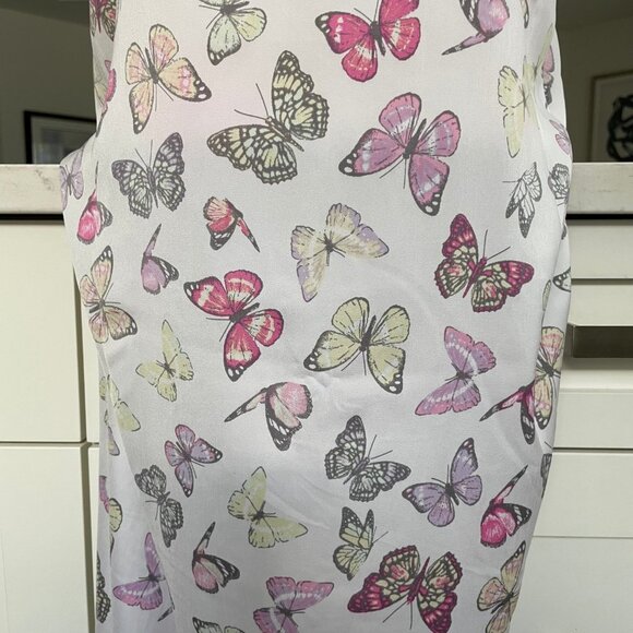 40 winks Butterfly Print w Lace Trimmed Polyester Chemise Multi Color Sz XS NWT - Picture 7 of 11